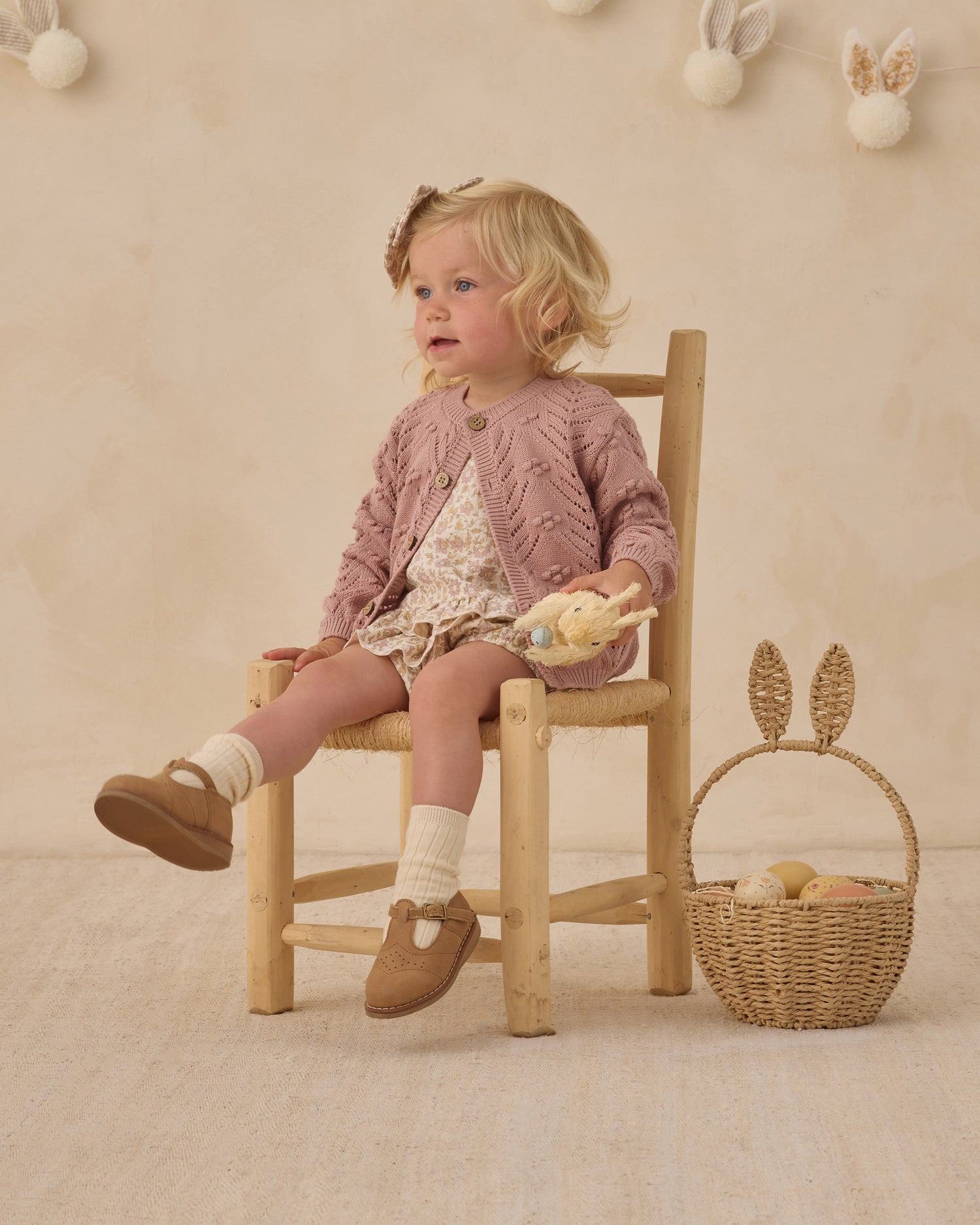 Quincy Mae Ruffled Tulip Top+Bloomer Set - Dahlia