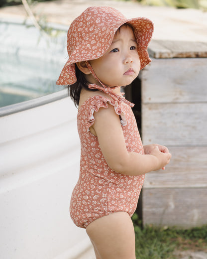 Quincy Mae Scoop Back One Piece Swimsuit - Poppy Floral