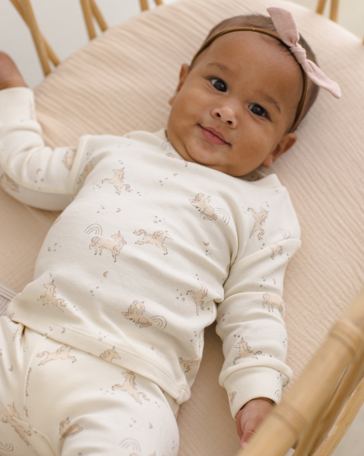 Quincy Mae Little Knot Headband - Blush