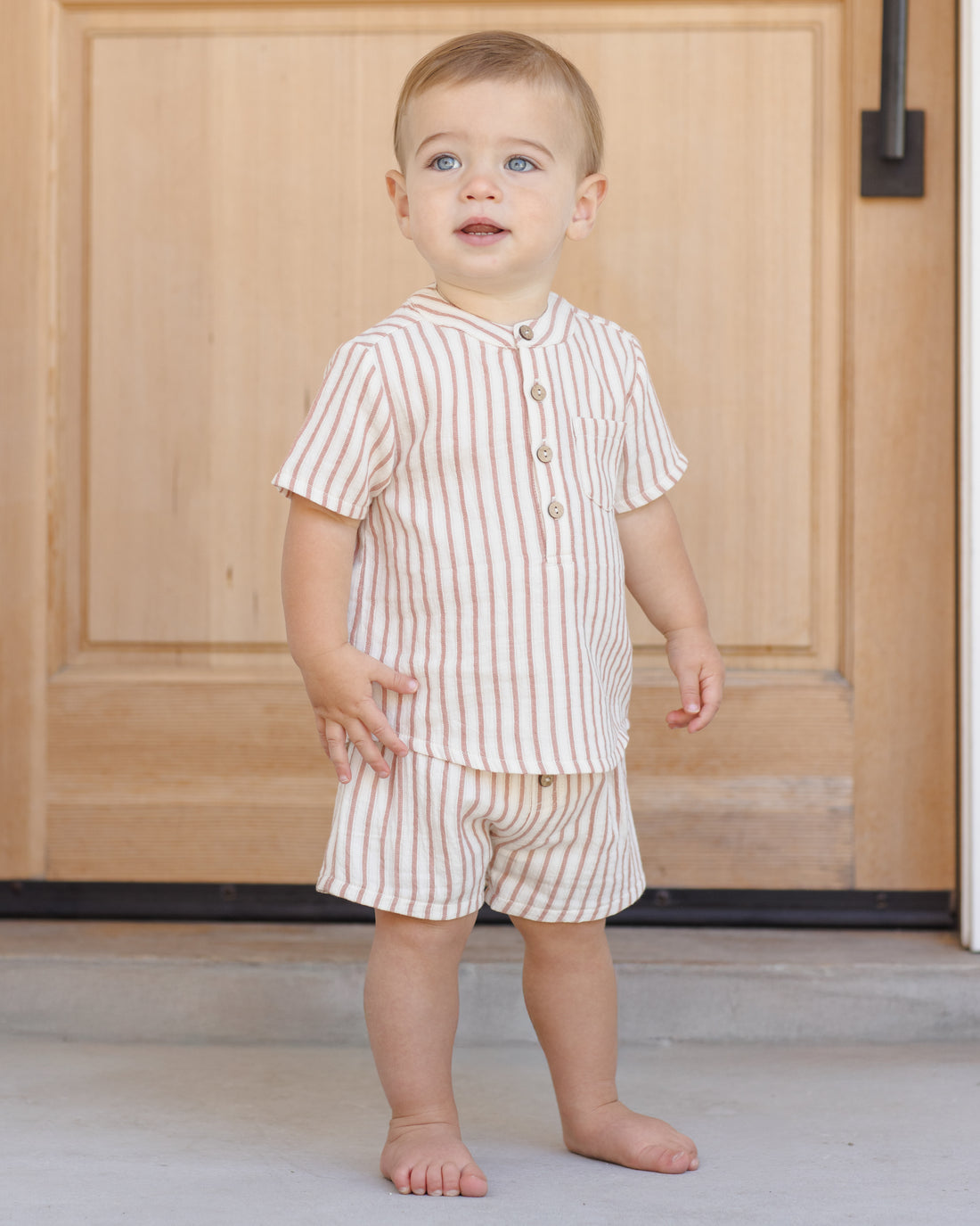 Quincy Mae Jaxson Shirt - Vintage Stripe