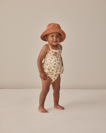 Quincy Mae Ruffled One Piece Swimsuit - Bloom