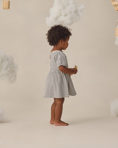 Quincy Mae Annie Dress - Ocean Stripe