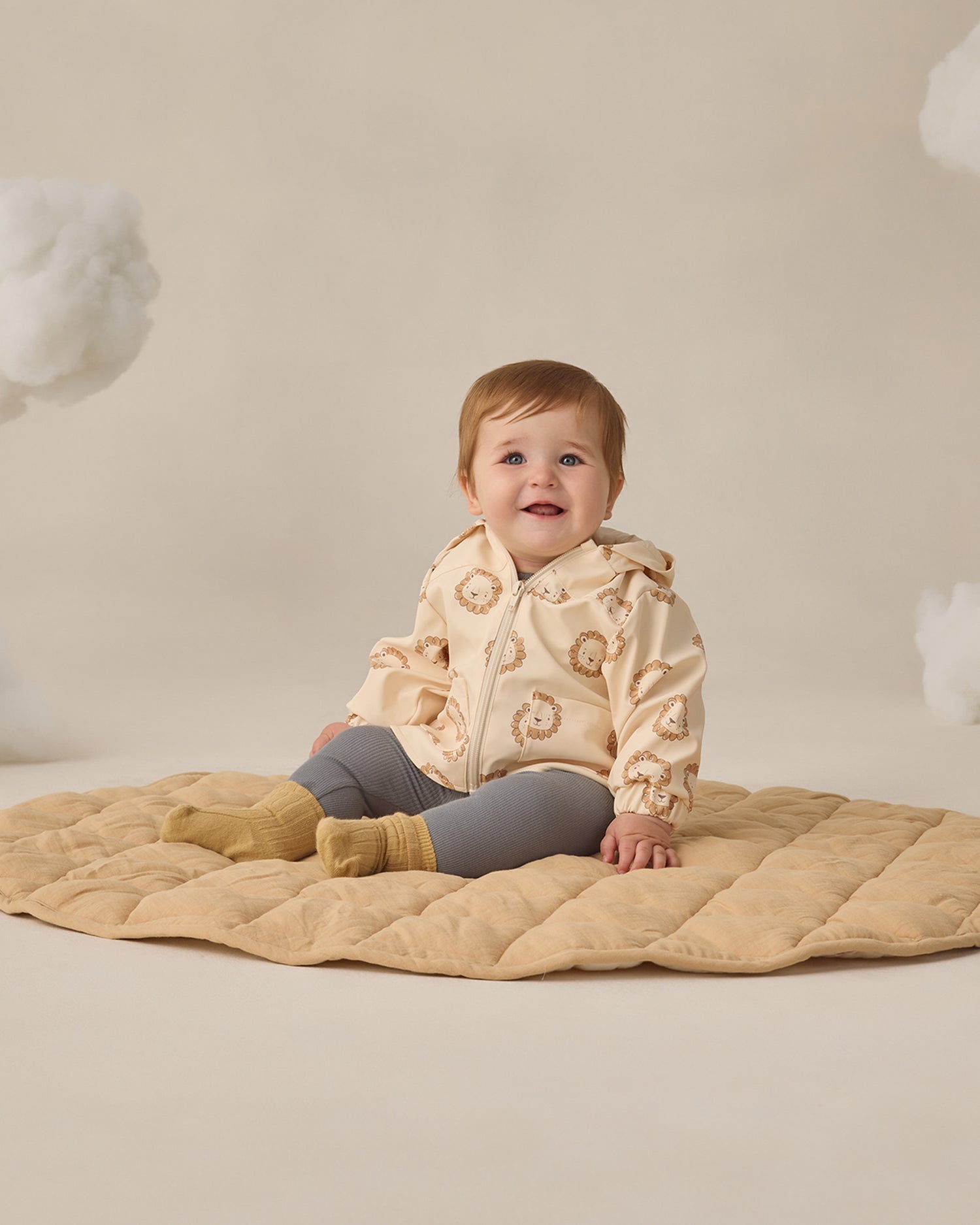 Quincy Mae Rain Coat - Lions