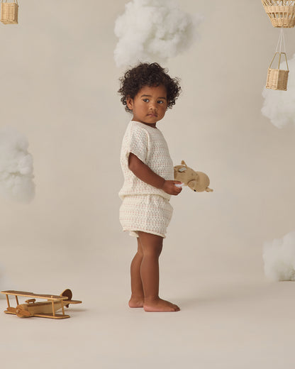 Quincy Mae Relaxed Summer Knit Set - Ivory