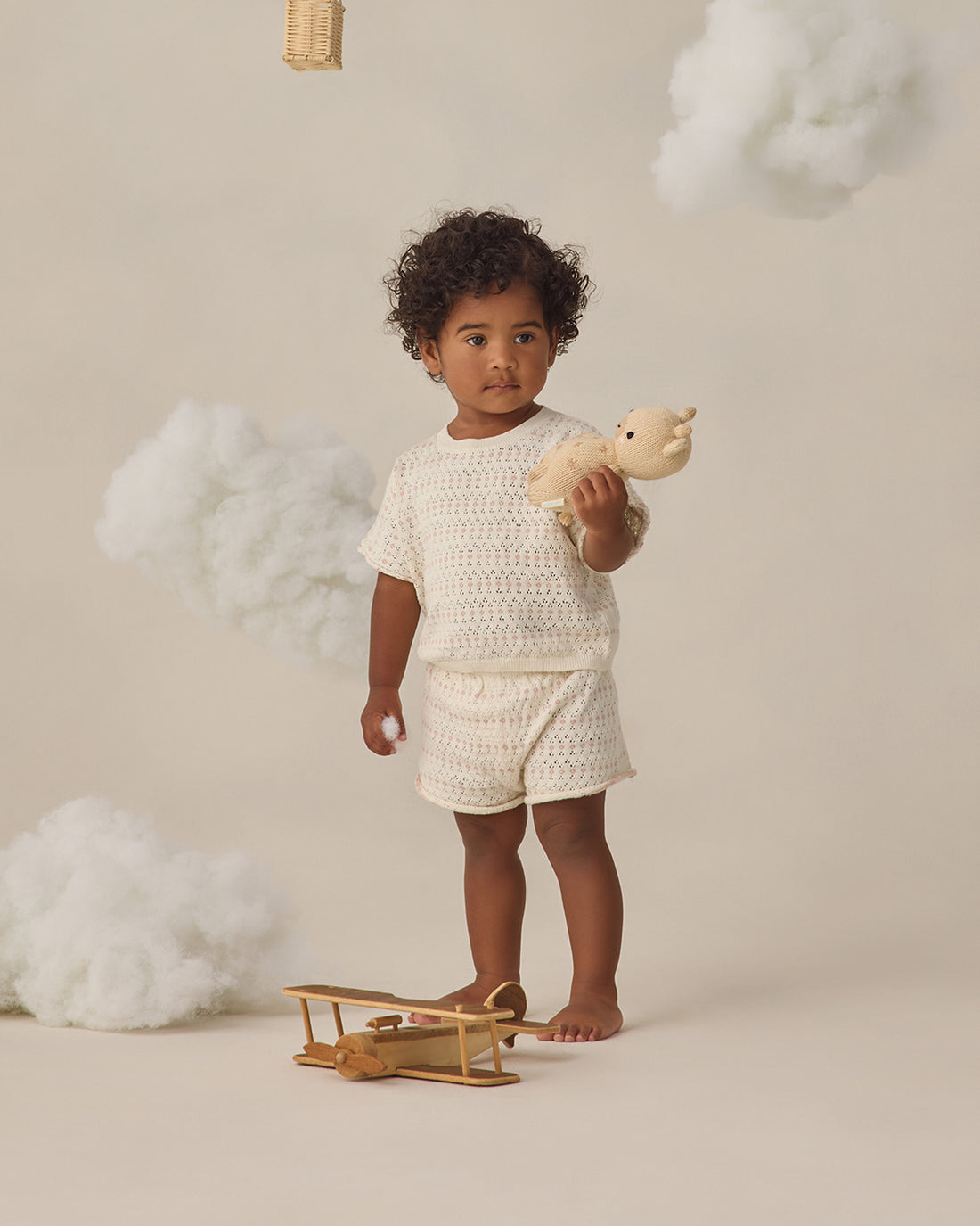 Quincy Mae Relaxed Summer Knit Set - Ivory