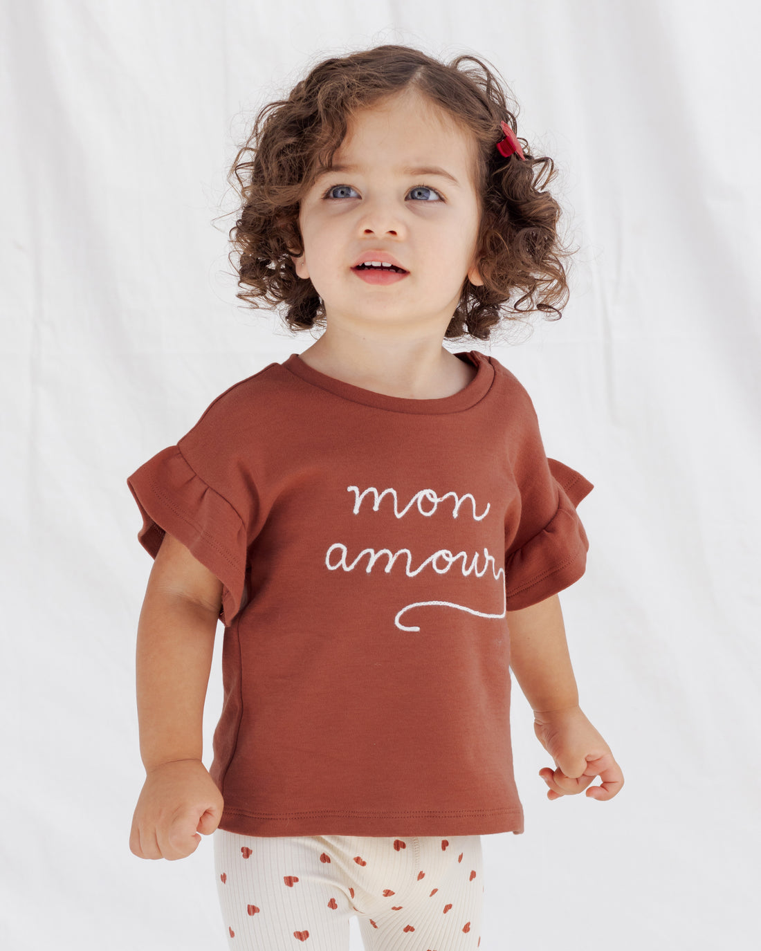 Quincy Mae Flutter Tee - Mon Amour