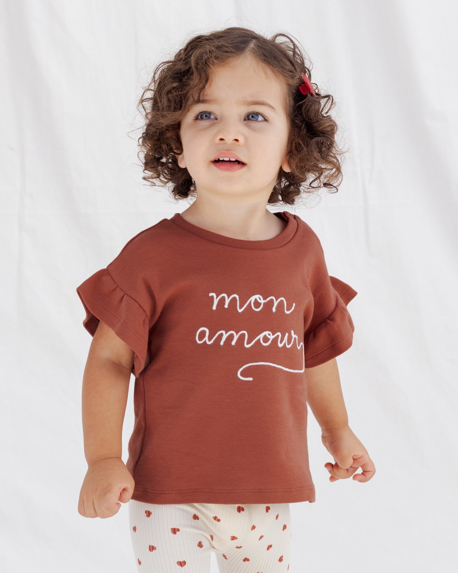 Quincy Mae Flutter Tee - Mon Amour