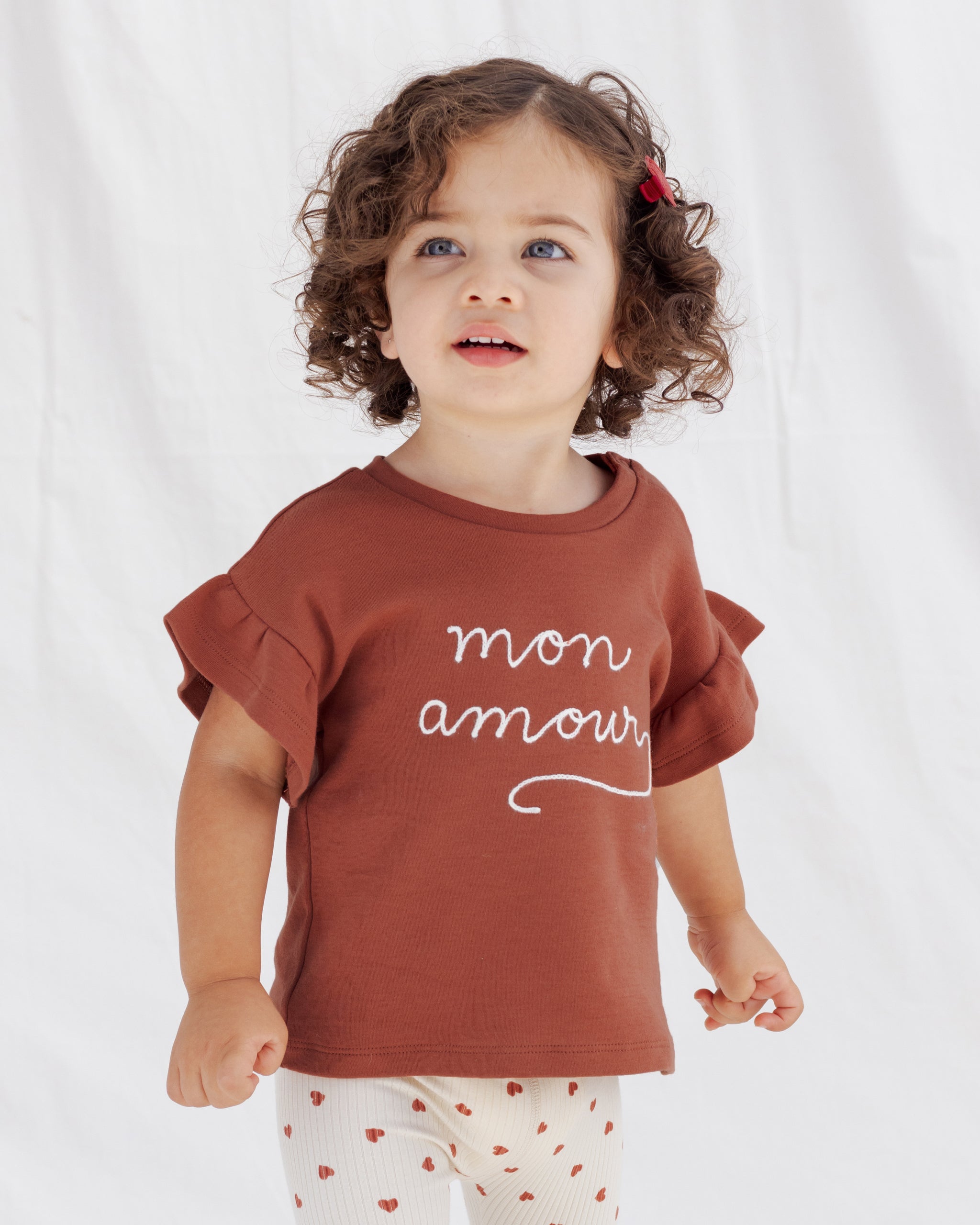 Quincy Mae Flutter Tee - Mon Amour