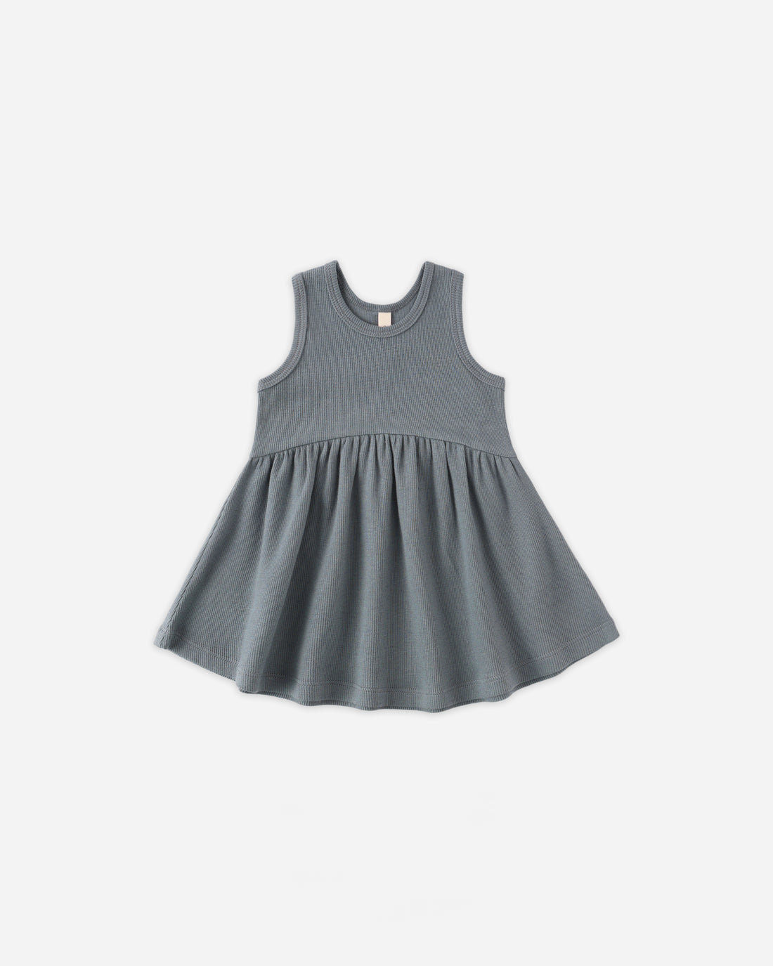 Quincy Mae Ribbed Tank Dress - Ocean