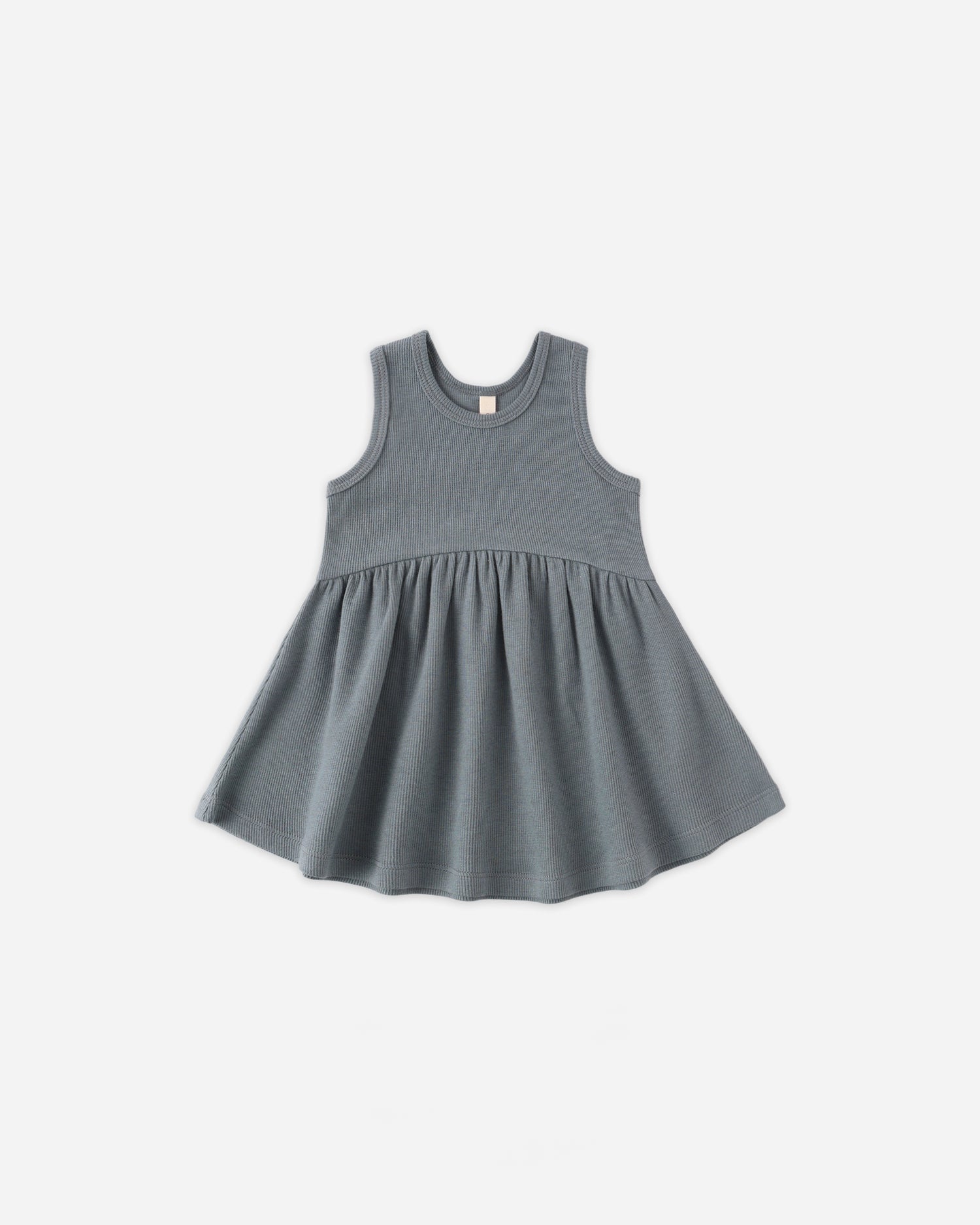 Quincy Mae Ribbed Tank Dress - Ocean