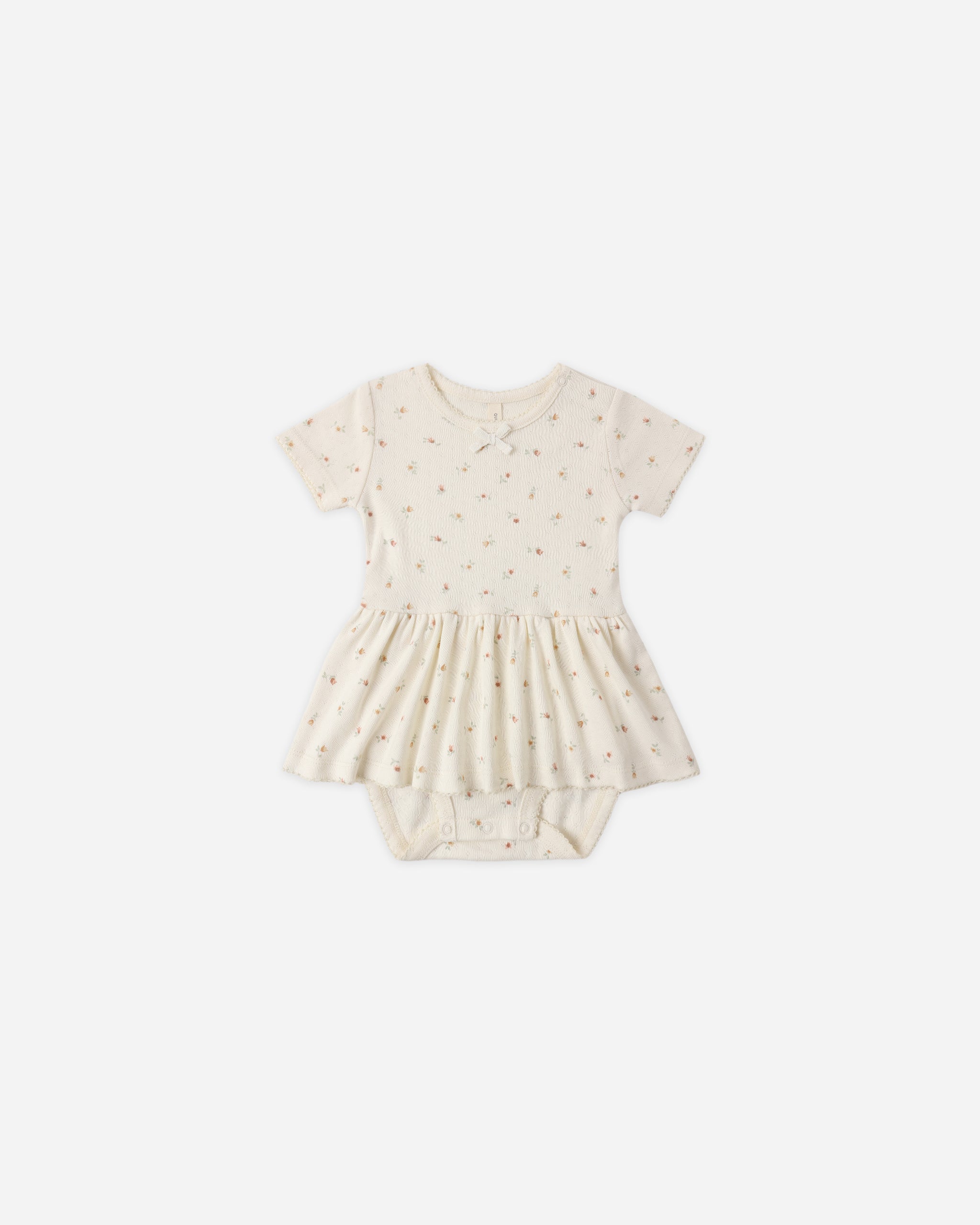 Quincy Mae Pointelle Skirted Bodysuit - Petit Fleur