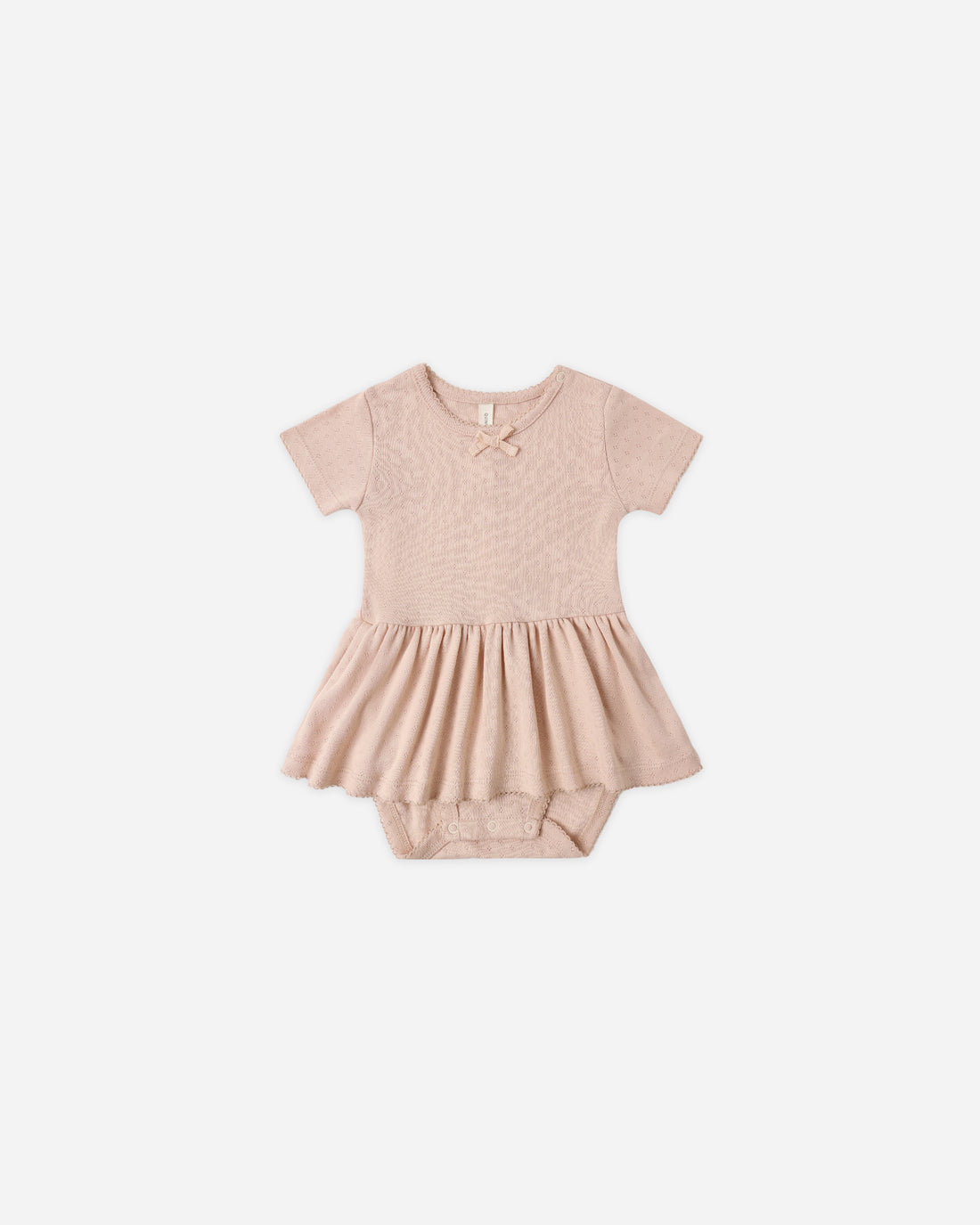 Quincy Mae Pointelle Skirted Bodysuit - Melon