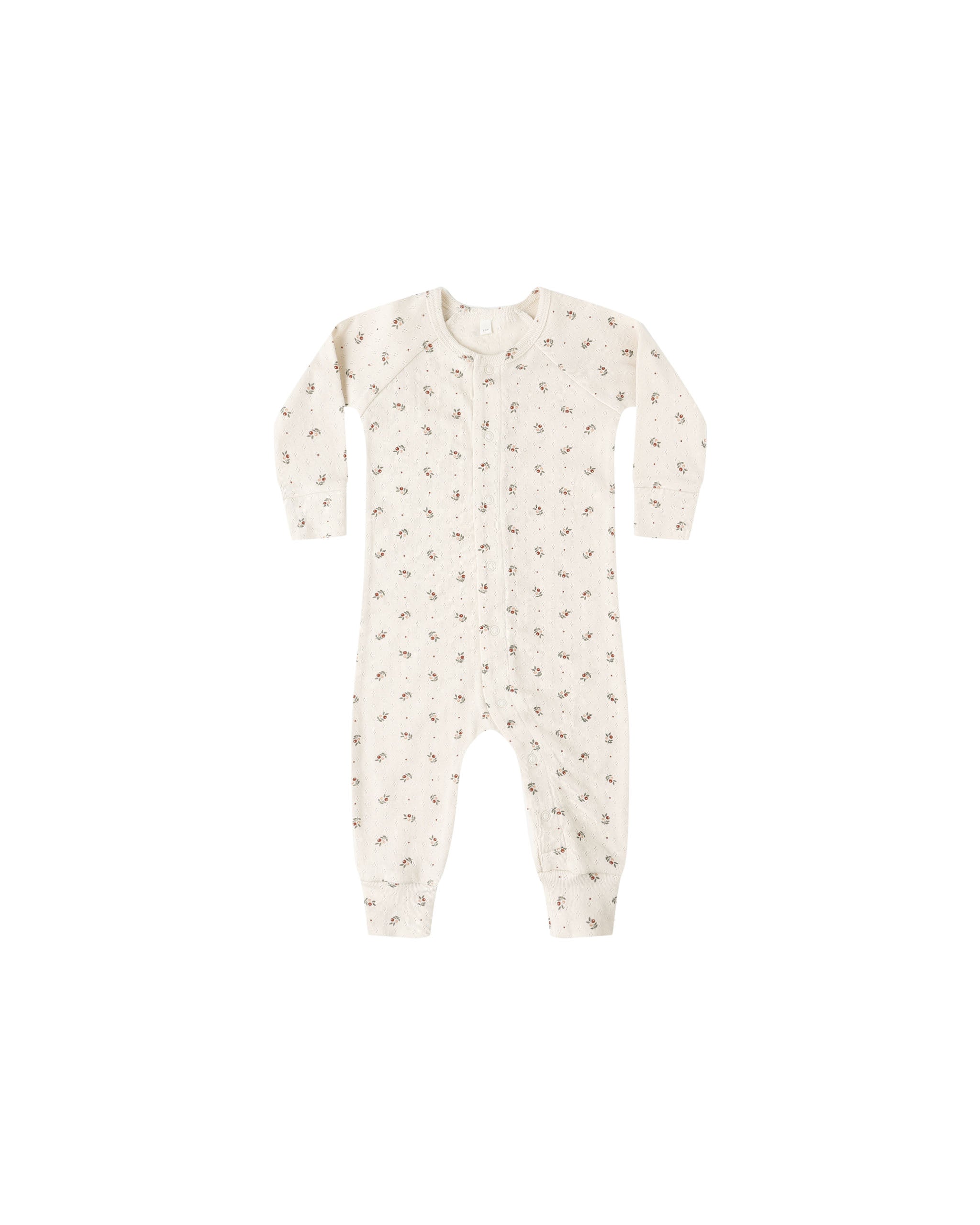 Quincy Mae Pointelle Long John - Holly Berry