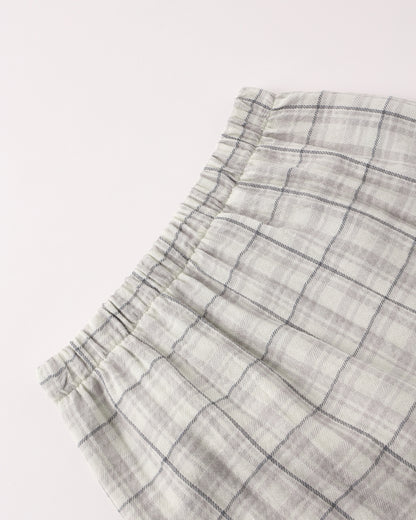 Quincy Mae Woven Pant - Blue Plaid