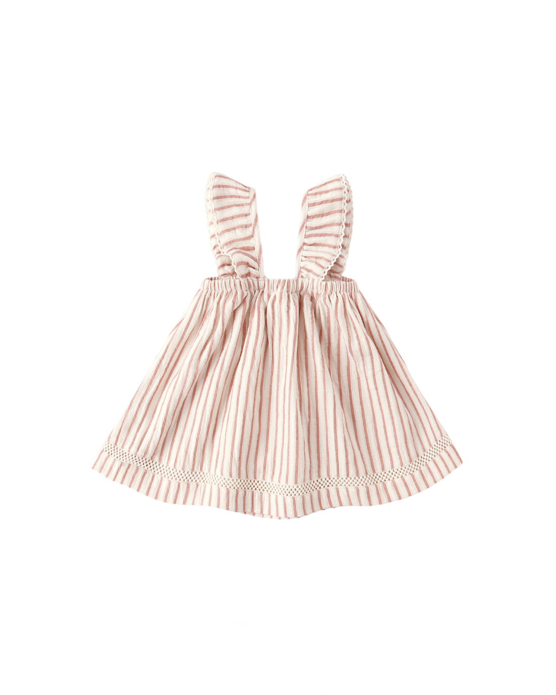 Quincy Mae Ruffle Tank Dress - Vintage Stripe