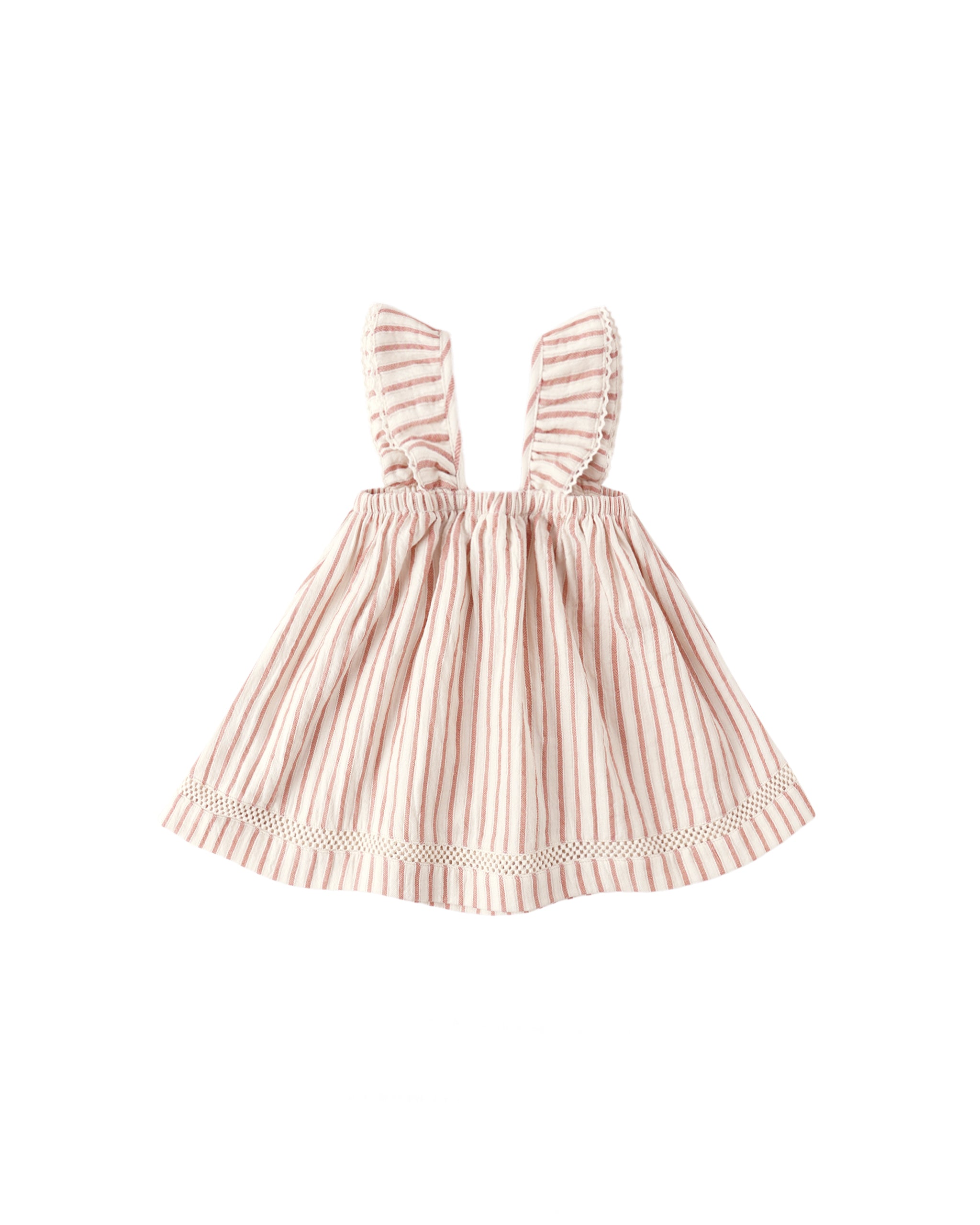 Quincy Mae Ruffle Tank Dress - Vintage Stripe