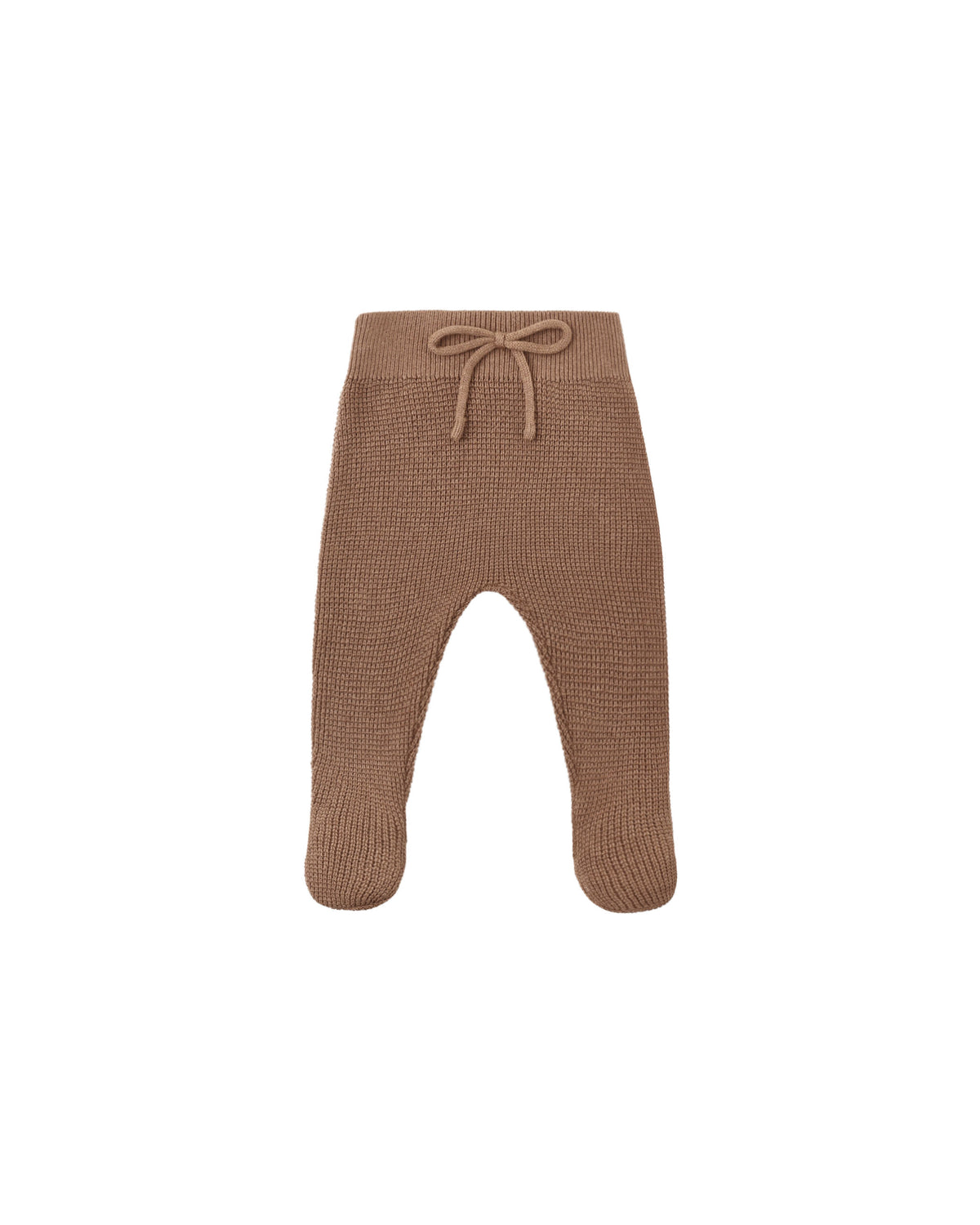 Quincy Mae Footed Knit Pant - Cocoa