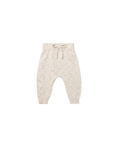 Quincy Mae Speckled Knit Pant- Natural