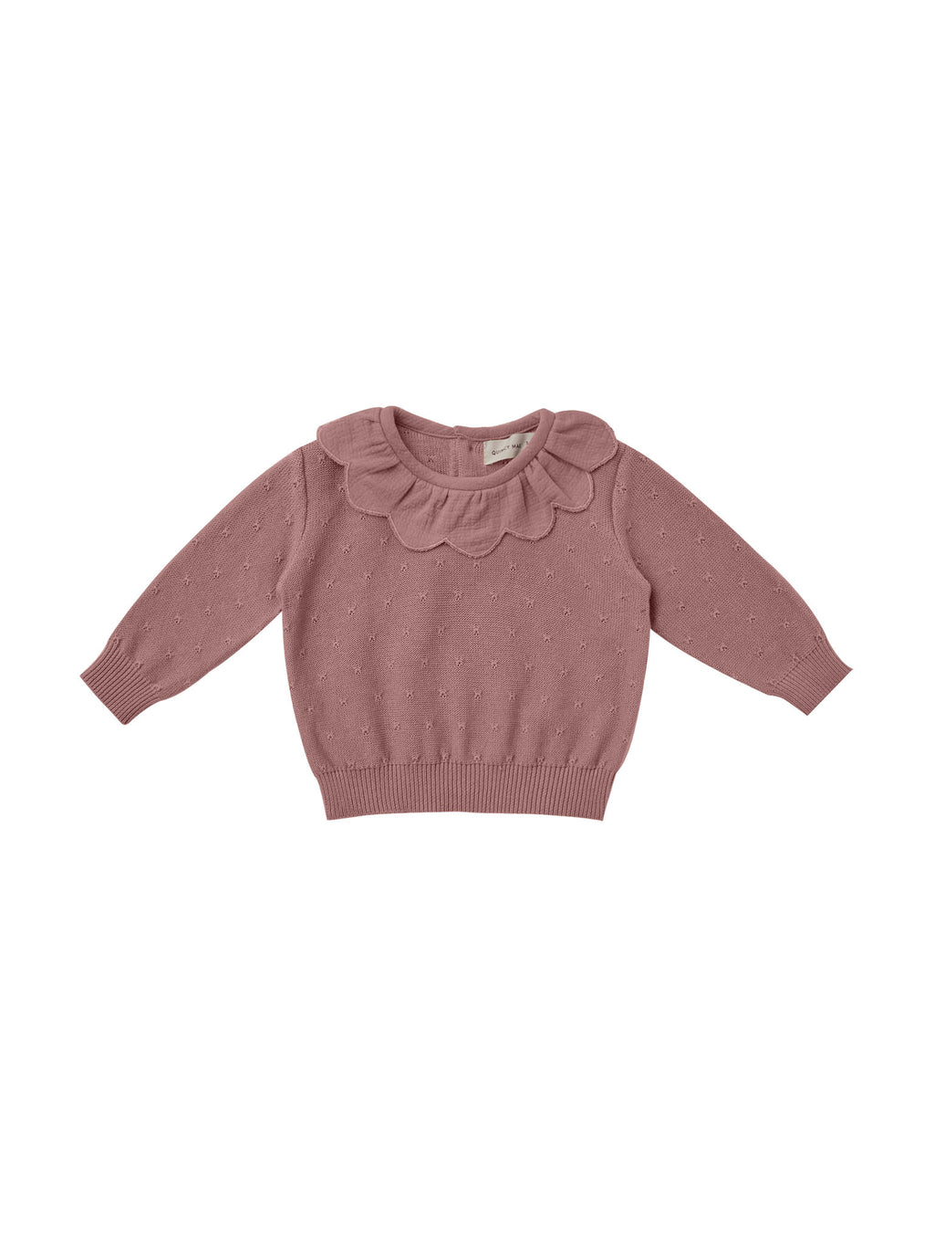 Quincy Mae Petal Knit Sweater - Fig