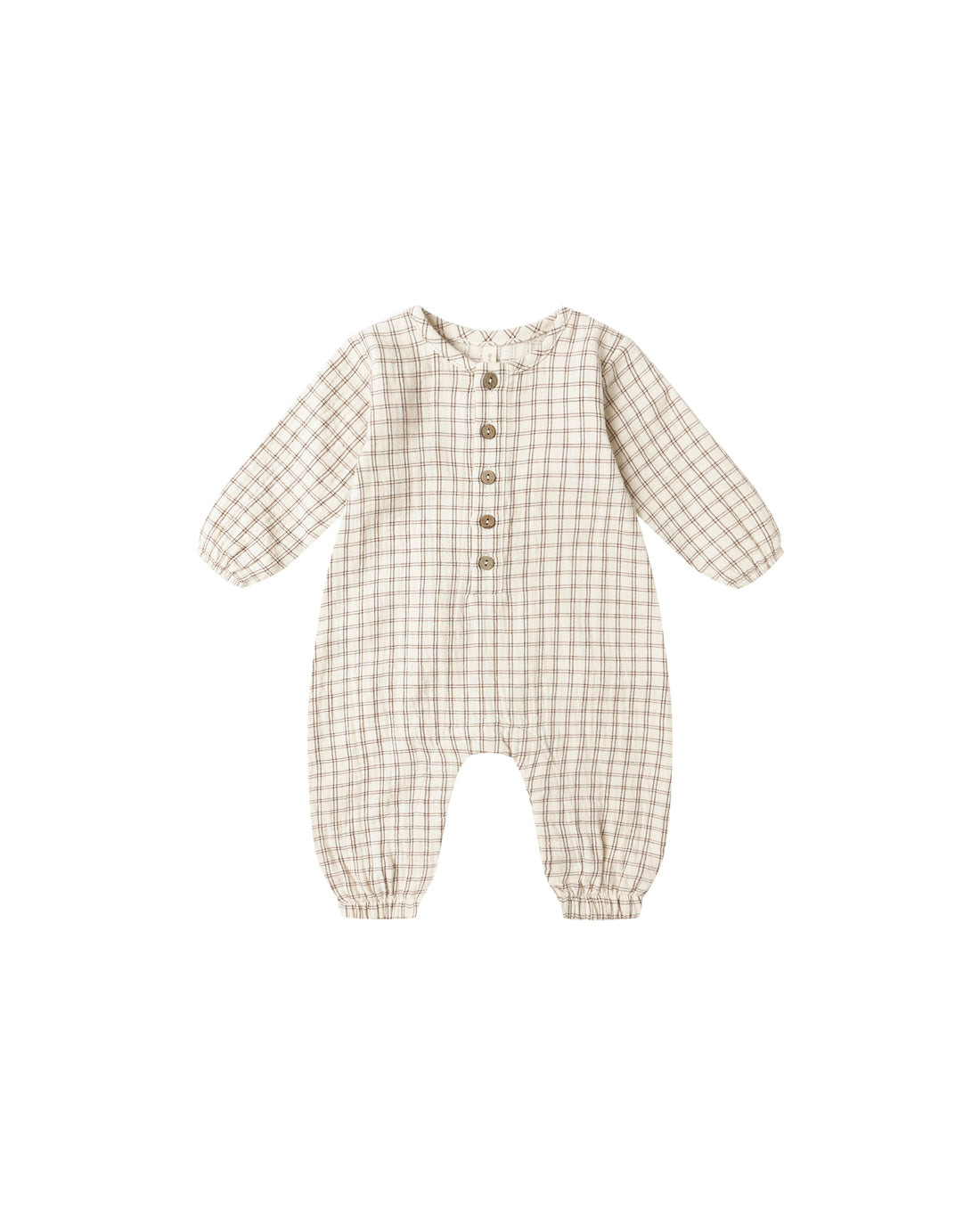 Quincy Mae Woven Jumpsuit - Cedar Check