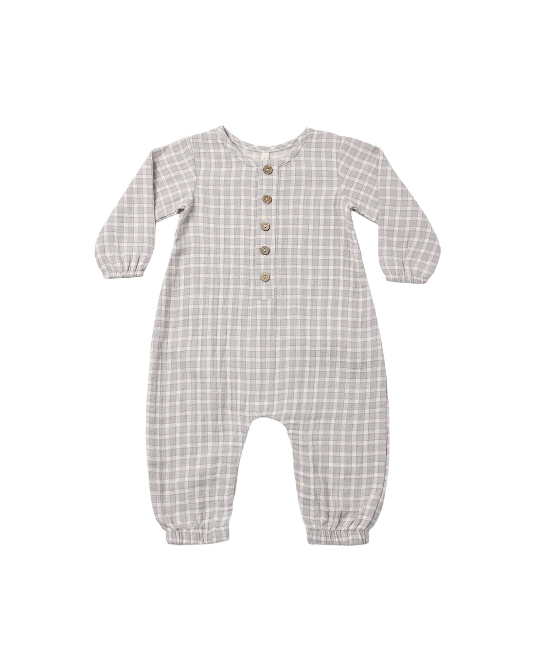 Quincy Mae Woven Jumpsuit - Blue Gingham