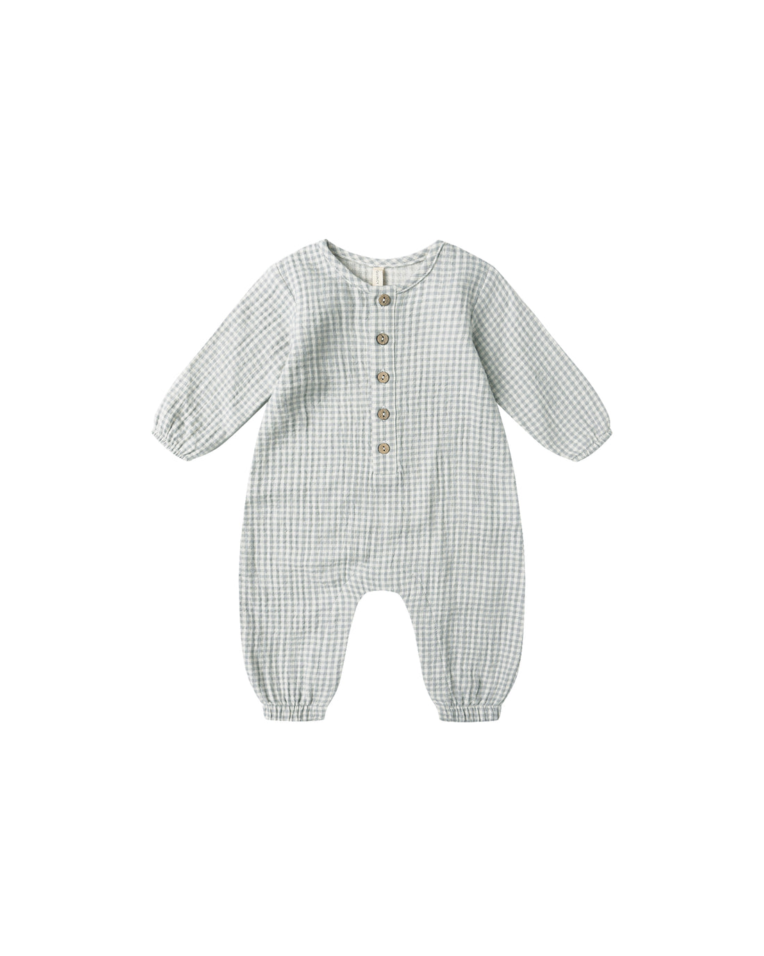 Quincy Mae Woven Jumpsuit - Blue Gingham