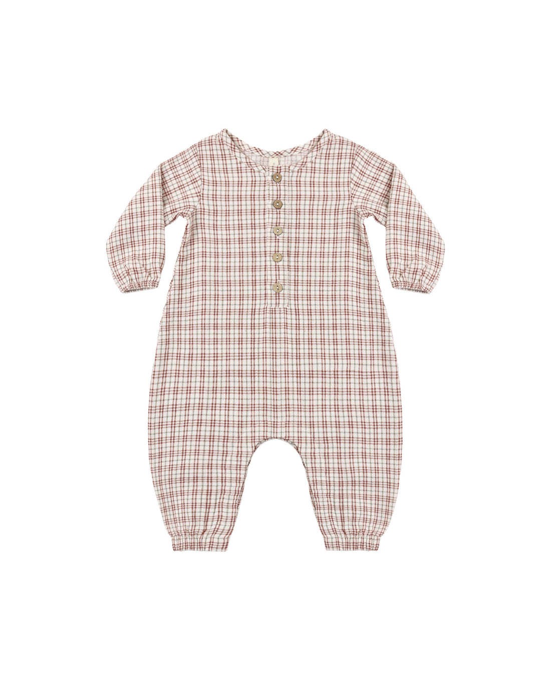 Quincy Mae Woven Jumpsuit - Christmas Plaid