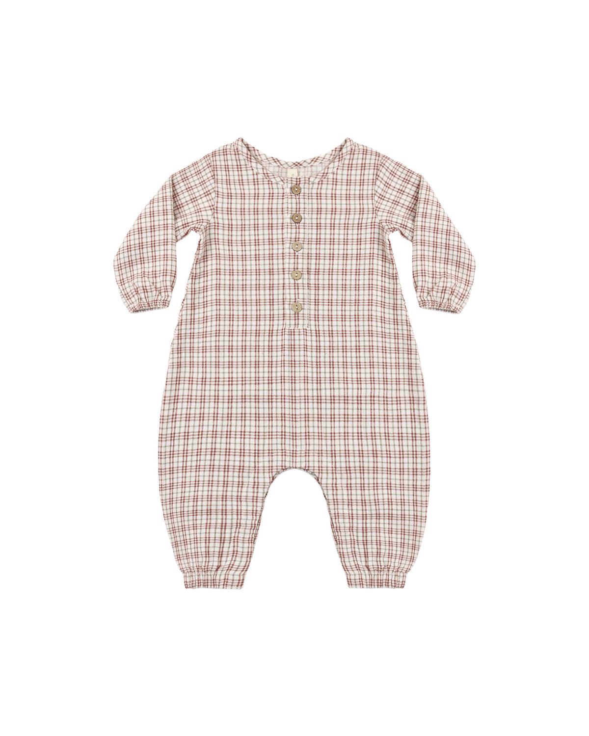 Quincy Mae Woven Jumpsuit - Christmas Plaid