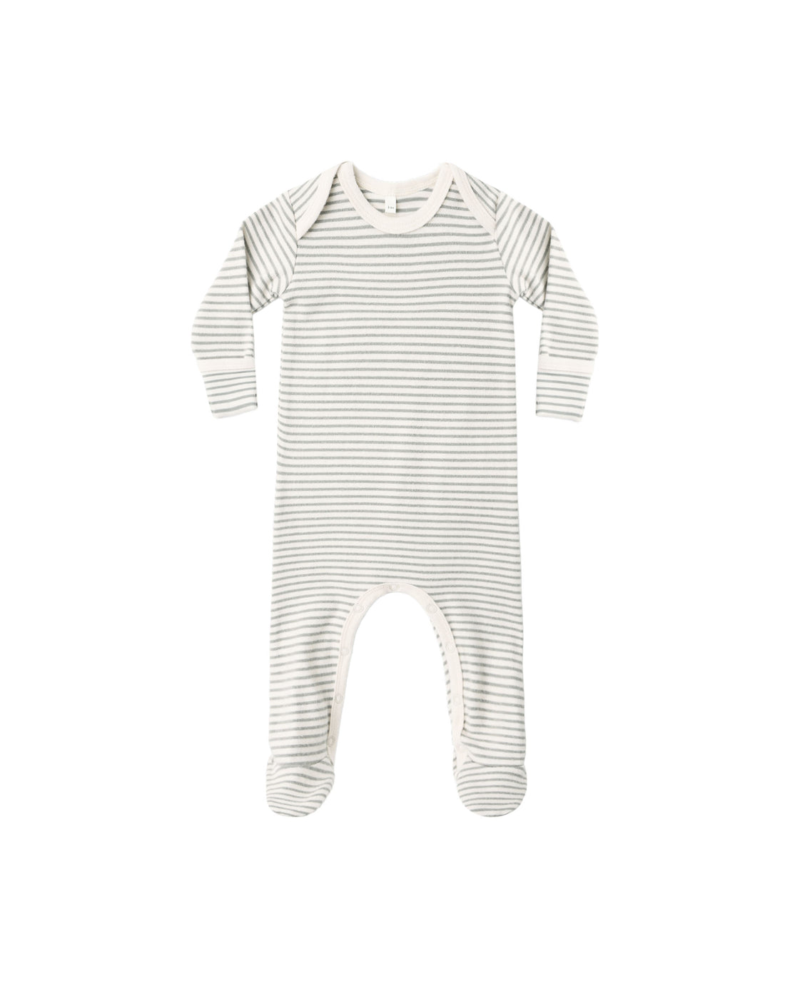 Quincy Mae Baby Footie - Laurel Microstripe