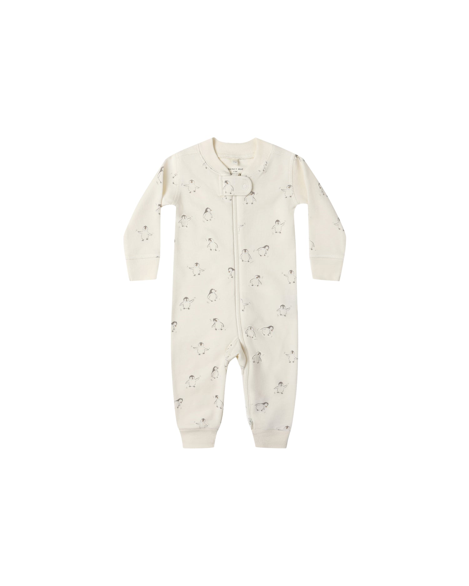 Quincy Mae Zip Long Sleeve Sleeper - Penguins