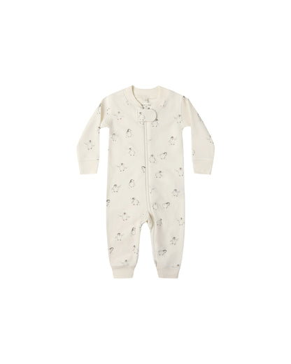 Quincy Mae Zip Long Sleeve Sleeper - Penguins