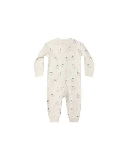 Quincy Mae Zip Long Sleeve Sleeper - Penguins