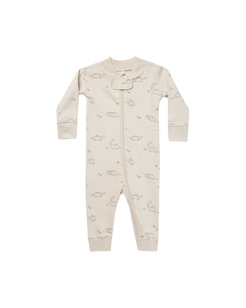 Quincy Mae Zip Long Sleeve Sleeper - Dinos