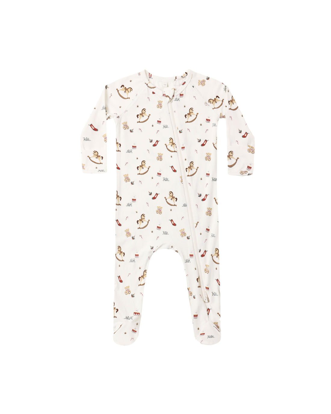 Quincy Mae Bamboo Zip Footie - Toy Chest