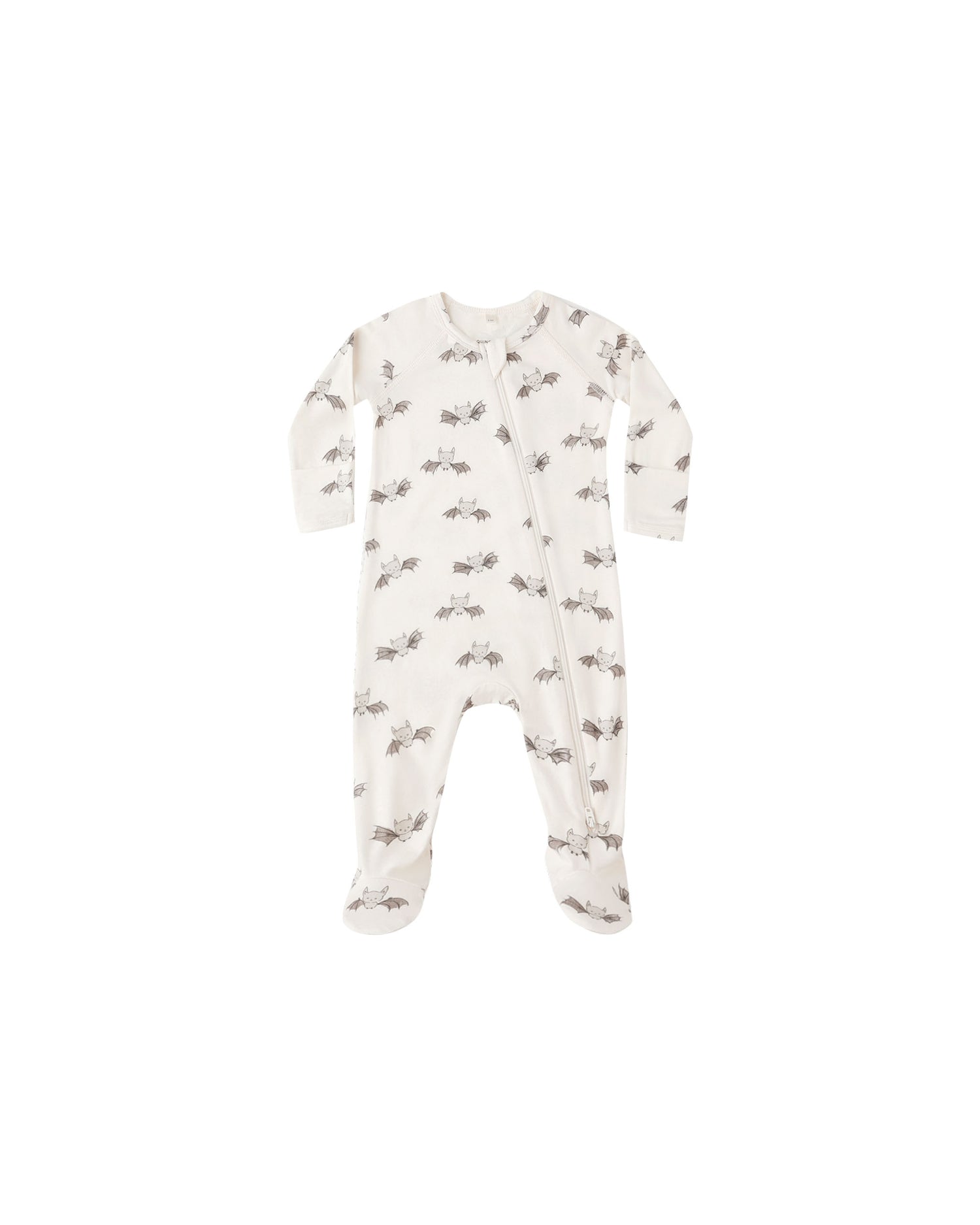 Quincy Mae Bamboo Zip Footie - Bats