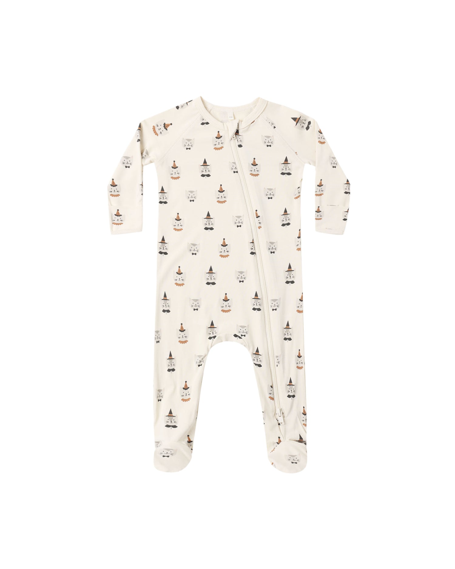 Quincy Mae Bamboo Zip Footie - Costume Kittens