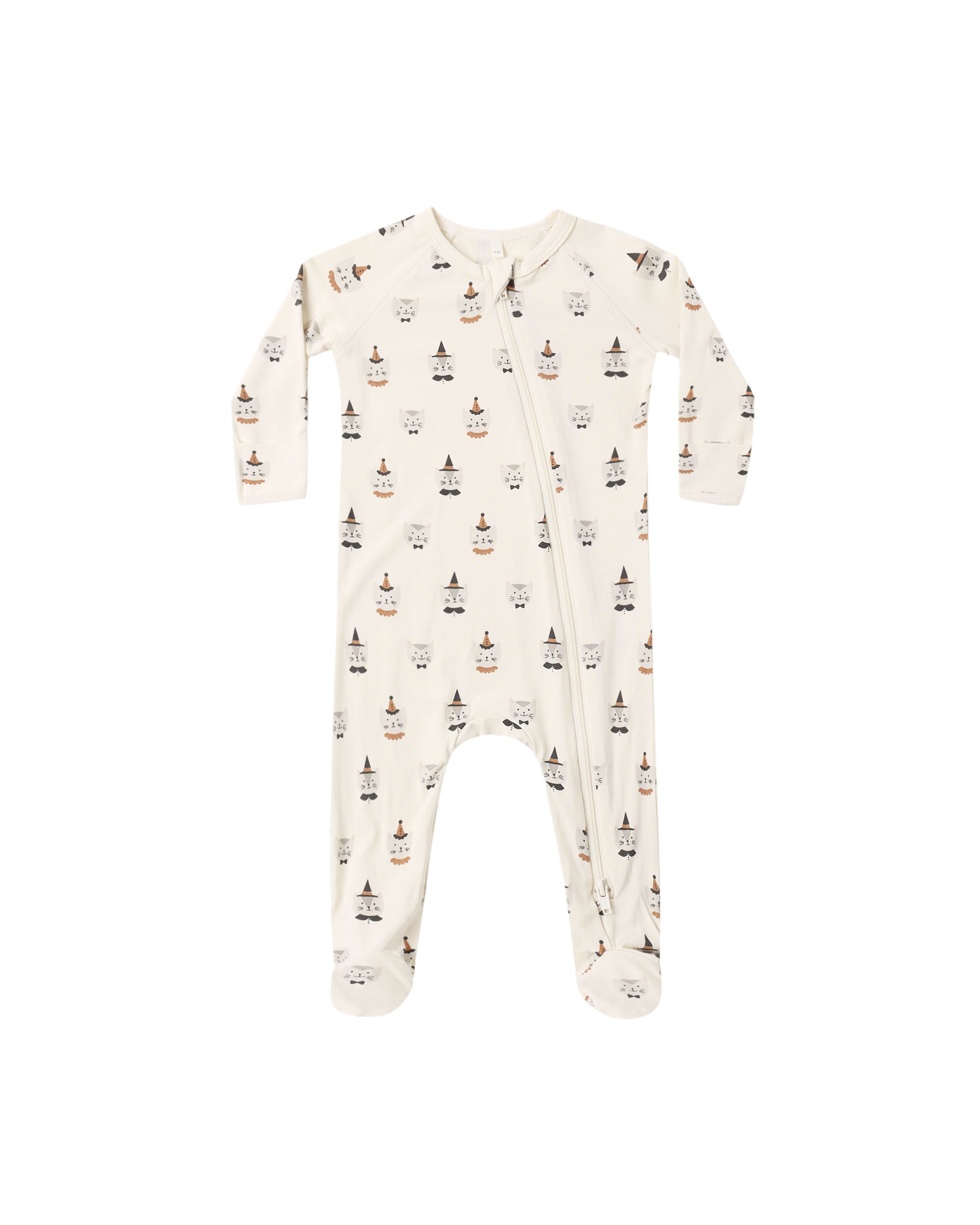 Quincy Mae Bamboo Zip Footie - Costume Kittens