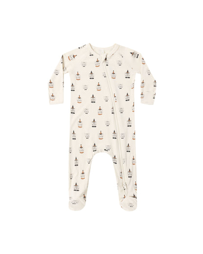 Quincy Mae Bamboo Zip Footie - Costume Kittens