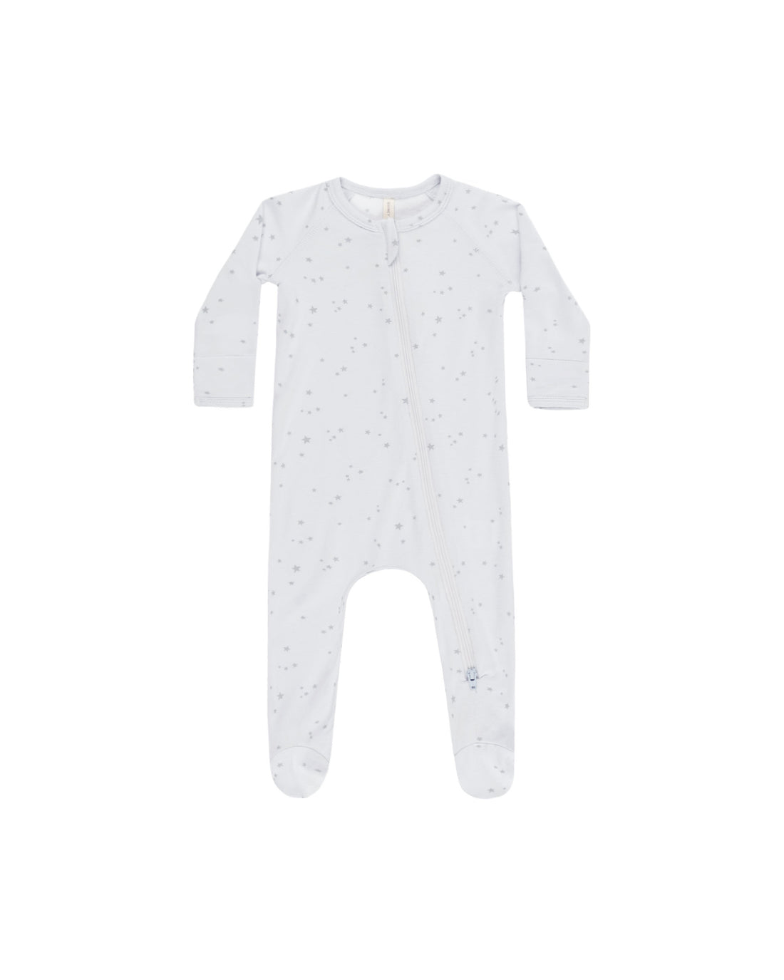 Quincy Mae Modal Zip Footie - Stars Fog
