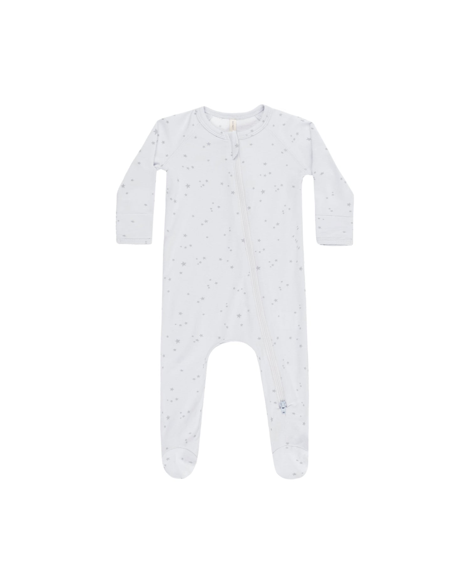Quincy Mae Modal Zip Footie - Stars Fog