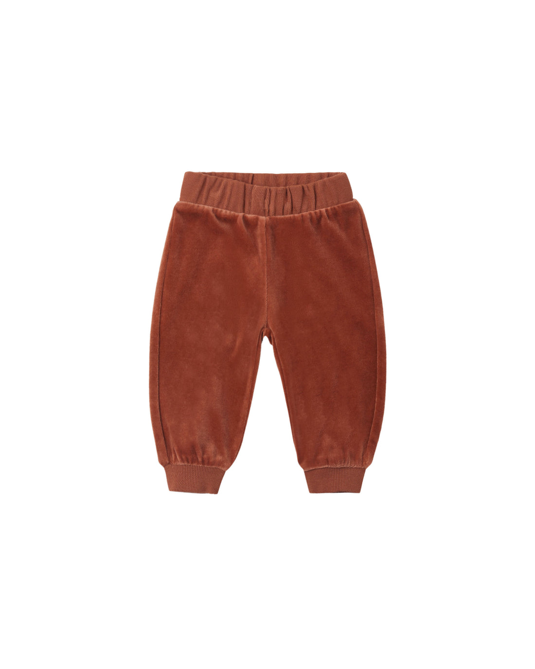 Quincy Mae Velour Relaxed Sweatpant - Redwood