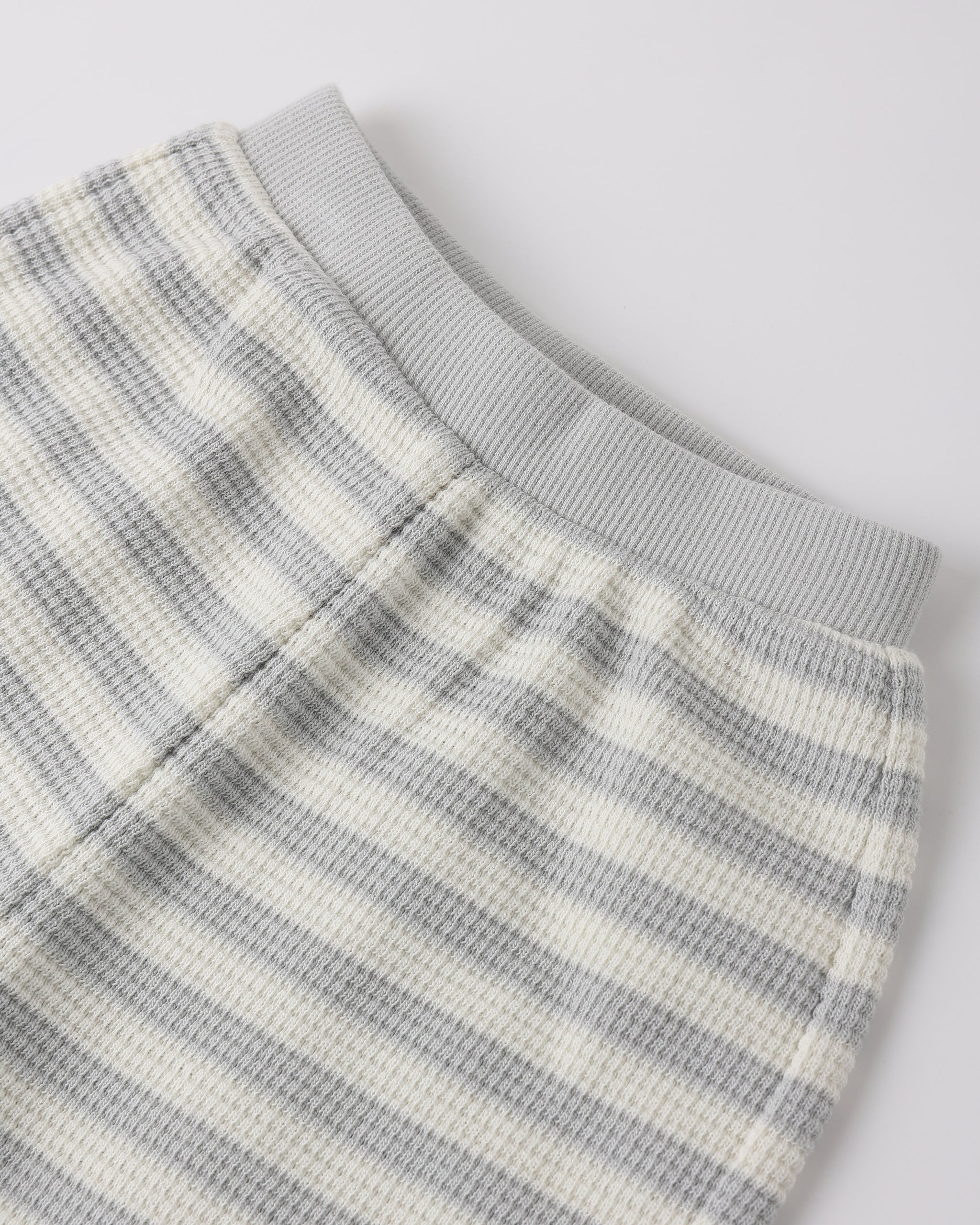 Quincy Mae Waffle Sweater Set - Sky Stripe