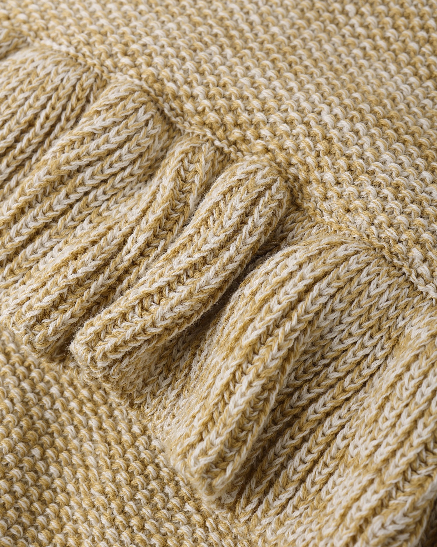 Quincy Mae Knit Ruffle Romper - Heathered Honey