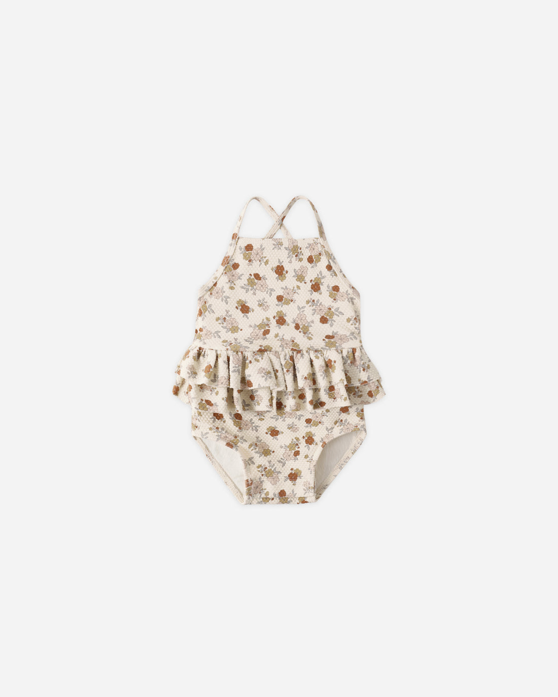 Quincy Mae Ruffled One Piece Swimsuit - Bloom