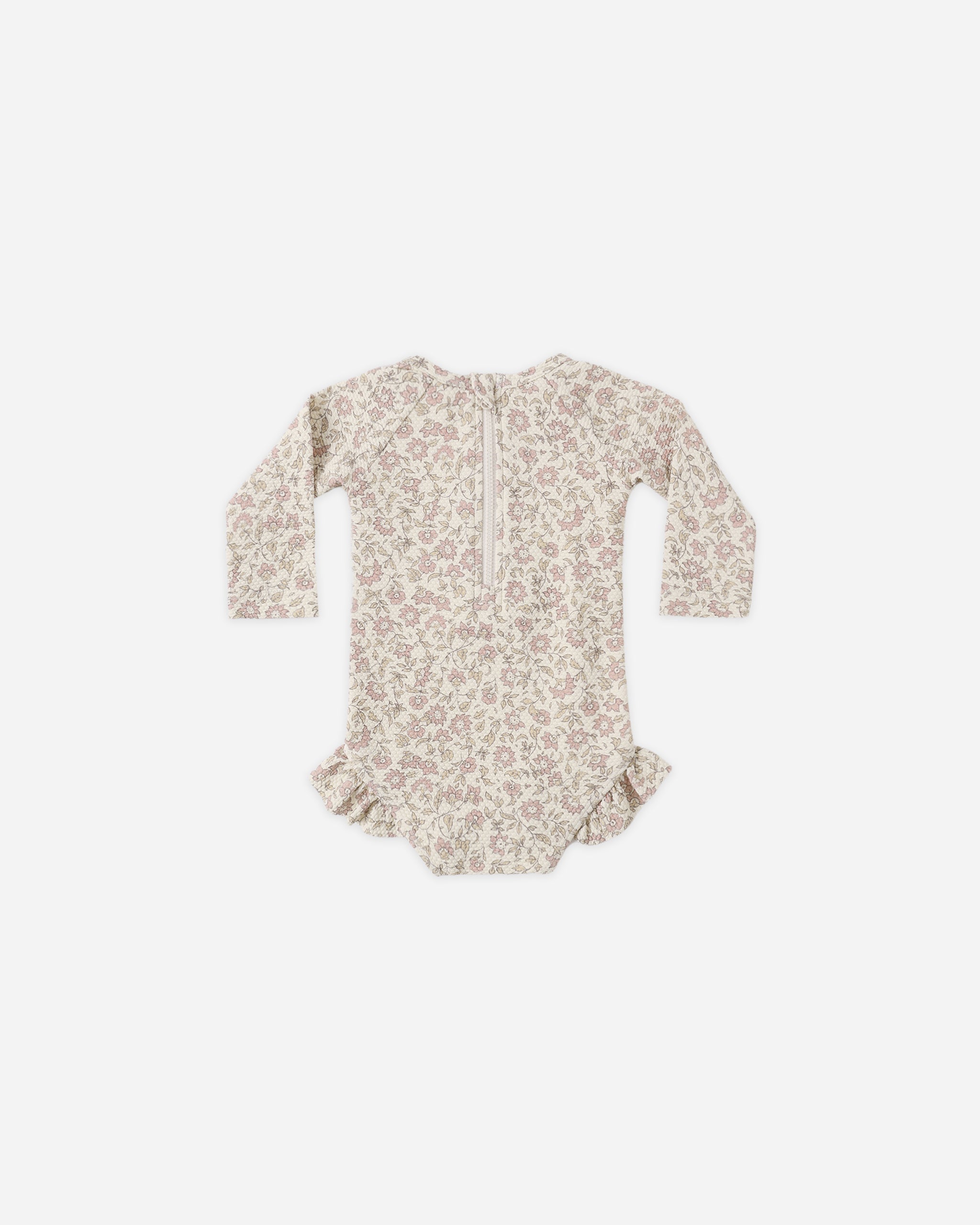 Quincy Mae Olivia Rashguard  One-Piece - Dahlia