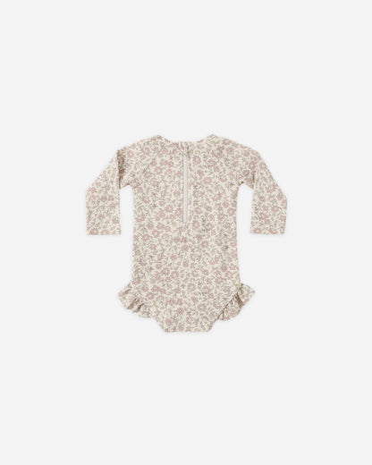 Quincy Mae Olivia Rashguard  One-Piece - Dahlia