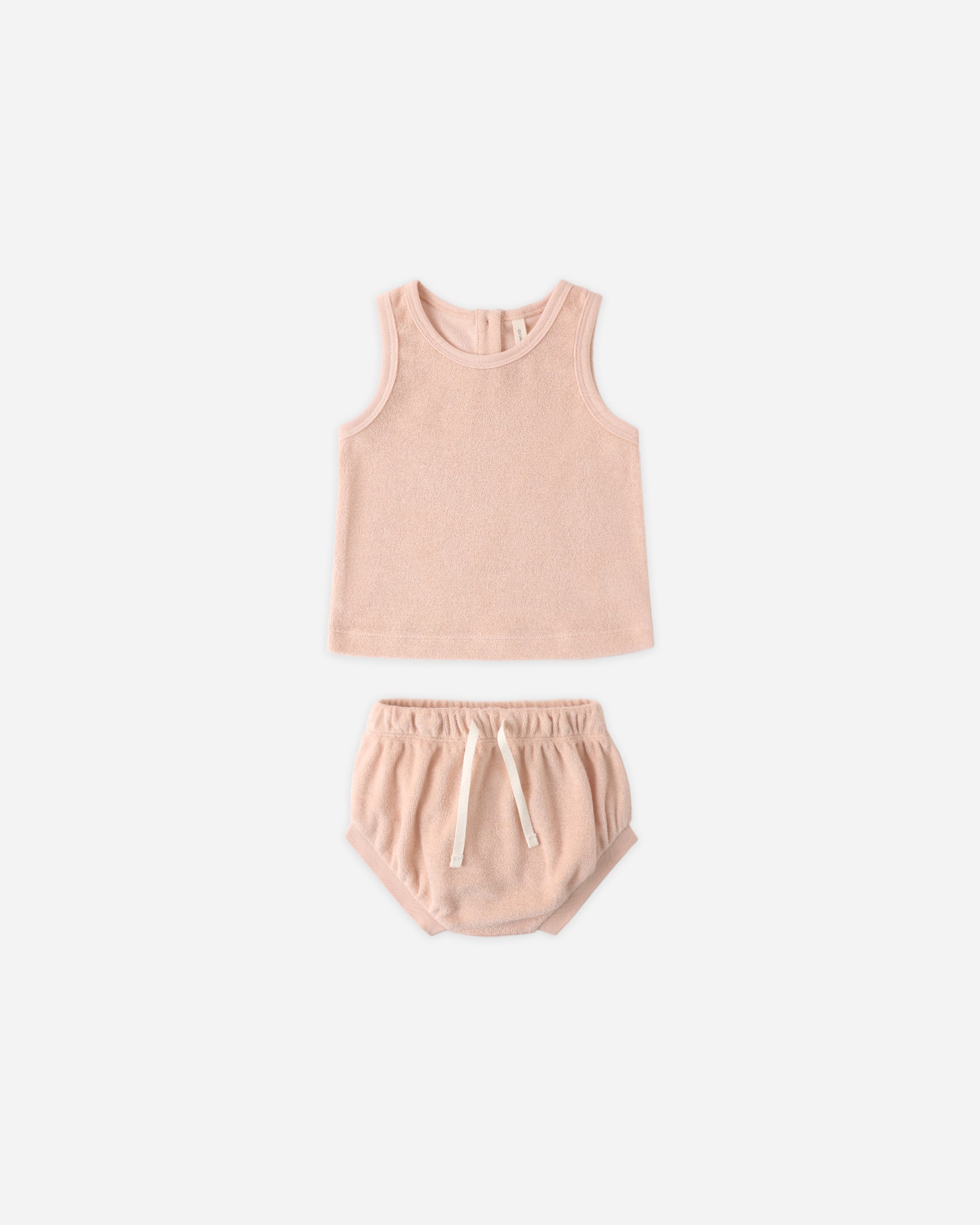Quincy Mae Terry Tank + Short Set - Melon