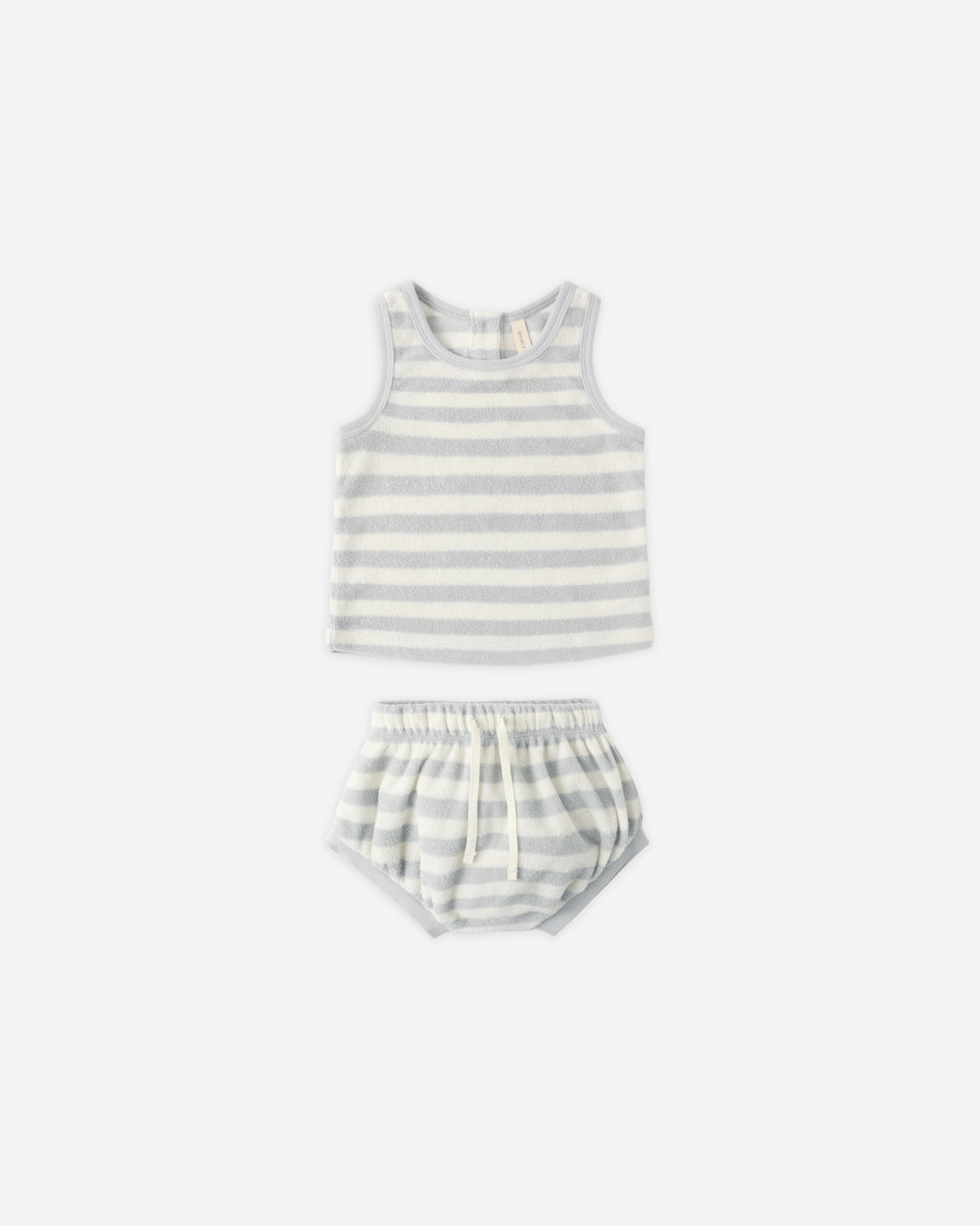 Quincy Mae Terry Tank + Short Set - Sky Stripe