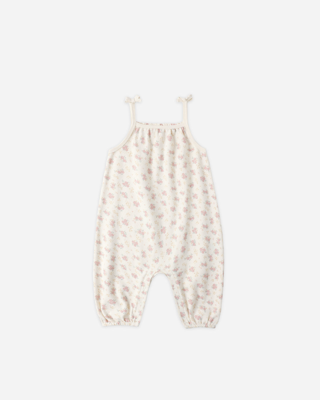Quincy Mae Smocked Jumpsuit - Flower Field