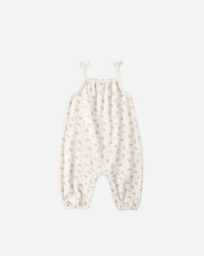 Quincy Mae Smocked Jumpsuit - Flower Field